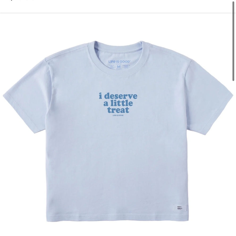 “I Deserve a Little Treat” Crusher Boxy Tee